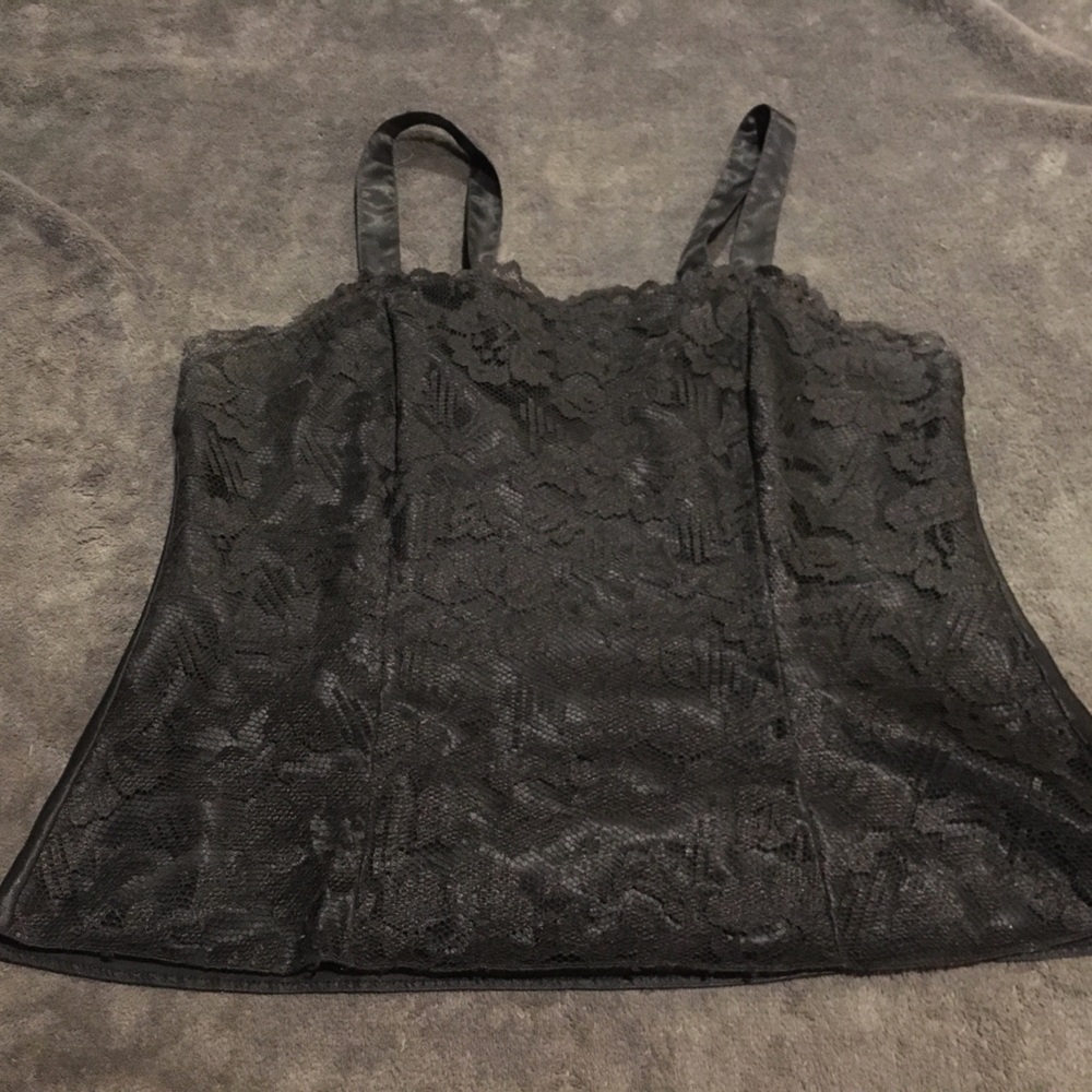 Sweetheart neck lace cami